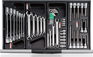 Tủ đồ nghề 2 tầng 10 ngăn Toptul 333 chi tiết GCAZ0020 GCAJ0022