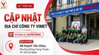 QUYẾT ĐỊNH ĐỔI ĐỊA CHỈ TRỤ SỞ CÔNG TY VIMET CORP | NGÀY 16/06/2026