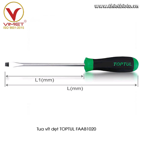 Tua vít dẹt TOPTUL FAAB1020