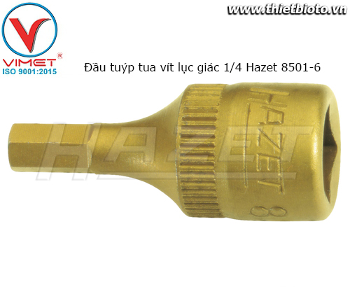 Đầu tuýp tua vít lục giác 1/4 Hazet 8501-6